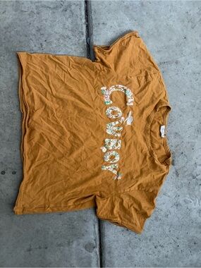 Miss Me Rust Orange Casual Tee